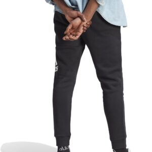 Adidas Mens Essentials Fleece Tapered Cuff Big Logo Pants