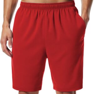 Men’s Athletic Shorts 9” Quick Dry Workout Running Shorts Lightweight Sports Gym Basketball Shorts with Pockets