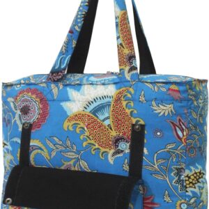 INDIAN CRAFT CASTLE Tote Bag with Yoga Mat Carrier Pocket Carryall Shoulder Bag for Office, Workout, Pilates, Travel, Beach and Gym