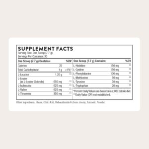 THORNE – Amino Complex – Clinically-Validated EAA and BCAA Powder for Pre or Post-Workout – Promotes Lean Muscle Mass & Exercise Recovery* – NSF Certified for Sport – 30 Servings – 8.1 Oz – Lemon