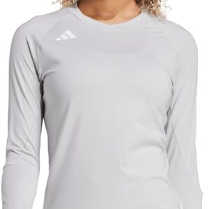 adidas Women’s Volleyball Hi Low Lowng Sleeve Jersey, Team Royal Blue, X-Large