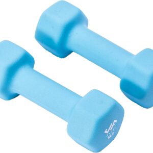 JFIT Dumbbell Pairs or Sets – Neoprene & Vinyl Coated Hand Weights for Home Gym, Strength Training, Aerobics, Cardio Exercise and Fitness