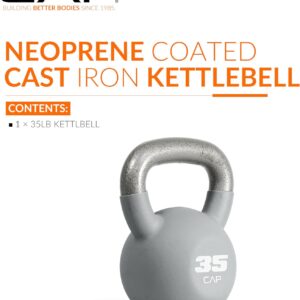 CAP Barbell Cast Iron Kettlebell – Coated Options, Singles and Sets, Multiple Weight Choices