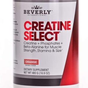 Beverly International Creatine Select with Phosphates, 40 Servings. A Fail-Proof Creatine Monohydrate Formula. Boost Muscle Size, Strength, Endurance and Recovery. for Men and Women. Tastes Like Tang