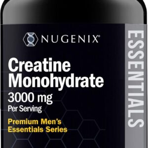 Nugenix Essentials Premium Creatine Monohydrate Pills Supplement, 3000mg, 150 Capsules