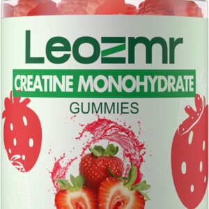 Creatine Monohydrate Gummies 5000mg for Men & Women, Chewables Creatine Monohydrate Supplement(120 Count)- Strawberry 120 Gummies