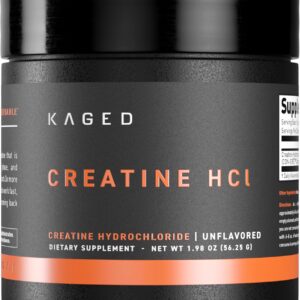 Kaged Creatine HCl Powder, Unflavored, Muscle Building and Recovery Supplement, Patented Formula, Highly Soluble Powder, 75 Servings