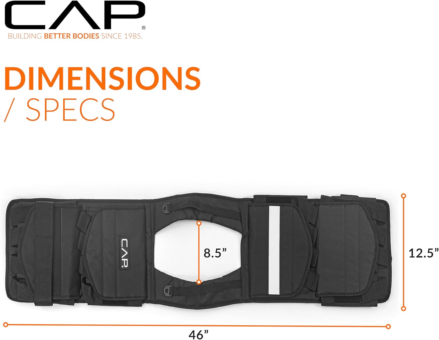 CAP Barbell Adjustable Weighted Vest | 20-150 lbs | Heavy-Duty Workout Vest with Removable Iron Weights for Strength Training, Cardio, Running, and Calisthenics - Image 5