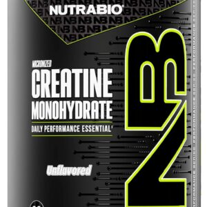 NutraBio Pure Micronized Creatine Monohydrate Powder Supplement, Unflavored, (300 g) – Supports Bulk Muscle Energy, Recovery, and Strength – HPLC Tested Creatine Powder Supplement for Men and Women