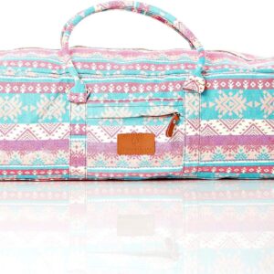 Full-Zip Extra Large Yoga Mat Tote Bag with Multi-Functional Storage Pockets for Sports Gym Pilates »Ghanpati«