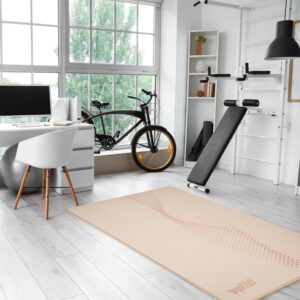 Large Yoga Mat (6’x4′) – 1/4″ & 1/2″ Thick Exercise Mats for Home Workout, Extra Wide Workout Mats for Home Gym, Yoga, Pilates, Stretching, Floor & More