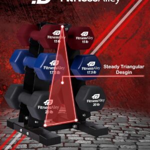 Dumbbells Storage Rack Neoprene Dumbbells Weight Rack – 2.0MM Thickness Weight Organizer Stand for Home Gym – Easy Assembly