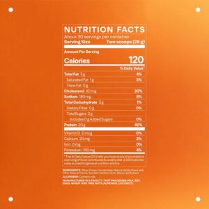 LTH Whey Protein – Grass-Fed Whey Protein Powder – with Amino Acids – Aids Lean Muscle & Recovery – Supports Immune & Liver Health – Vanilla – 30 Servings