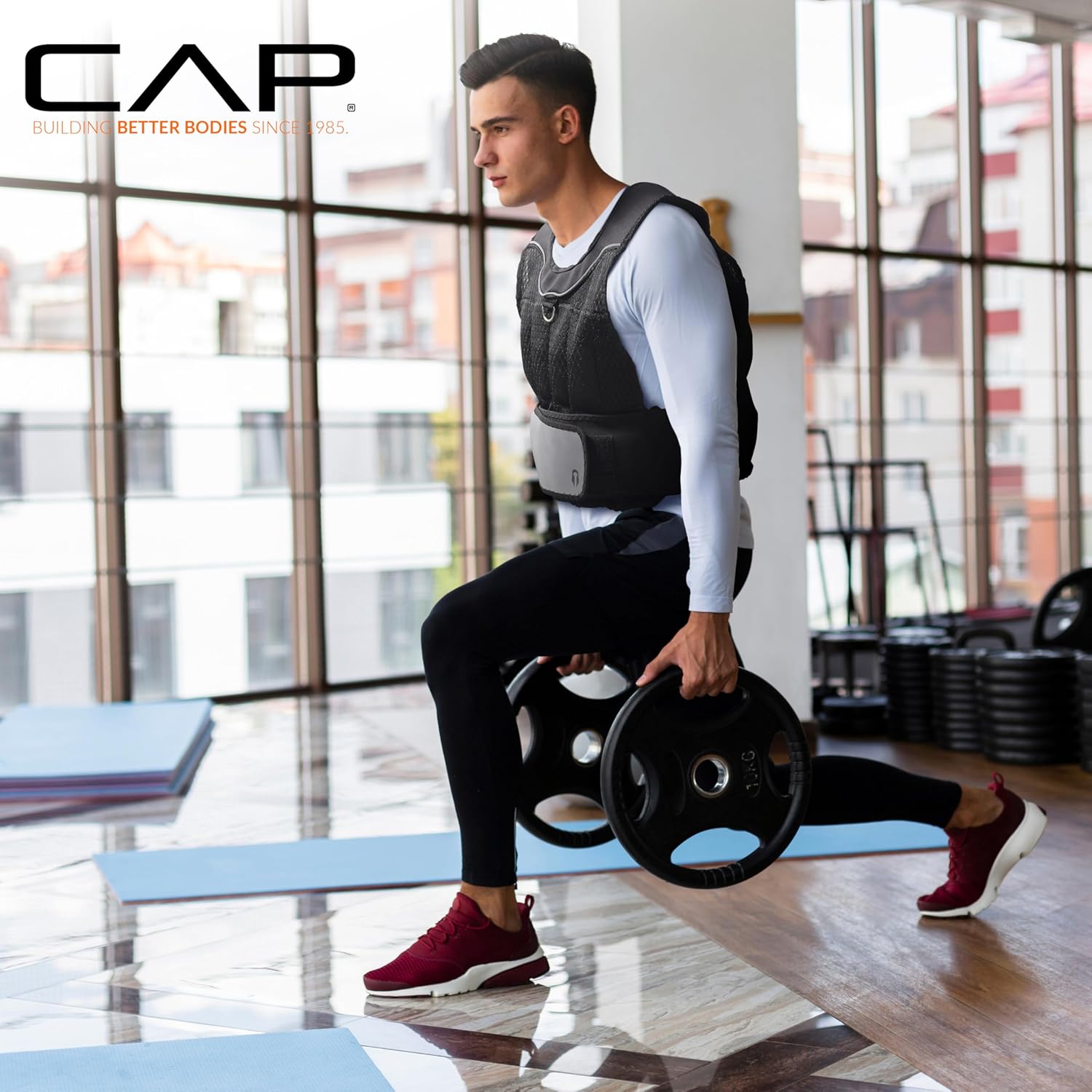 CAP Barbell Adjustable Weighted Vest | 20-150 lbs | Heavy-Duty Workout Vest with Removable Iron Weights for Strength Training, Cardio, Running, and Calisthenics - Image 5