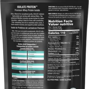 PEScience Isolate Whey Protein Powder, Vanilla Cupcake, 5 Servings, 100% Whey Protein Isolate, Low Carb, Fast Absorbing Post Workout Shake for Men and Women