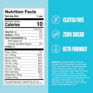 ZOA Zero Sugar Energy Drinks, Tropical Punch – Sugar Free with Electrolytes, Healthy Vitamin C, Amino Acids, Essential B-Vitamins, and Caffeine from Green Tea – 12 Fl Oz (12-Pack)