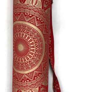 ICC Black Gold Mandala Full-Zip Exercise Yoga Mat Carry Bag Gym Beach Pilates Carrier Bags Hippie Mandala Indian Cotton Bag