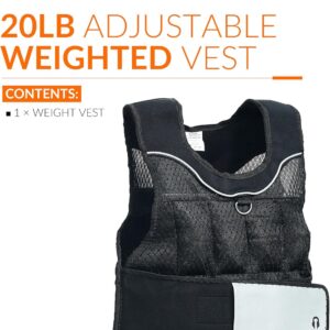 CAP Barbell Adjustable Weighted Vest | 20-150 lbs | Heavy-Duty Workout Vest with Removable Iron Weights for Strength Training, Cardio, Running, and Calisthenics