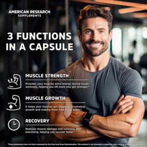 Creatine Monohydrate Capsules 5G | 60 Servings | Vegan | 4 Caps per Serving | Micronized Creatine Pills 5000mg | 240 Capsules | Creatine Pills For Men & Women | 2 Months Supply | Made Without Fillers