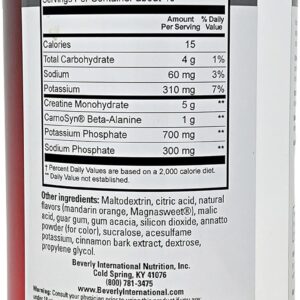 Beverly International Creatine Select with Phosphates, 40 Servings. A Fail-Proof Creatine Monohydrate Formula. Boost Muscle Size, Strength, Endurance and Recovery. for Men and Women. Tastes Like Tang