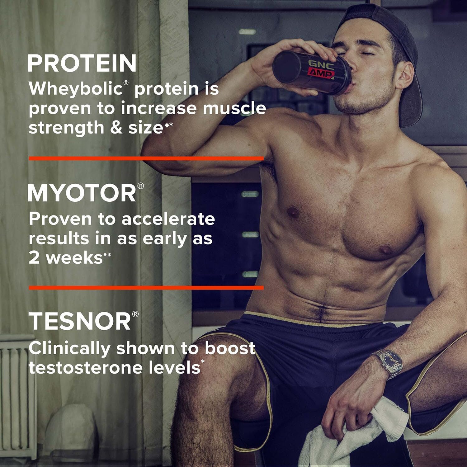 GNC AMP Wheybolic Alpha Clinically Proven Protein Powder, Muscle Strength, Size & Power, Boost Testosterone, 40g Protein, 6.2g Leucine, 15g EAAs, Creatine, 3rd Party Tested, Strawberries and Cream, 22 - Image 6