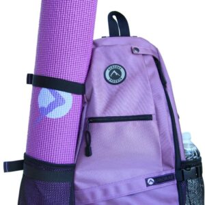 AURORAE Yoga Mat/Gym/Picklleball Cross-body Travel Sling Back Pack. Mat sold separately.