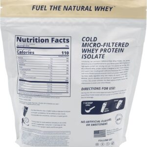 Cold Micro-Filtered Whey Protein Isolate Powder, Vanilla 2LB – Grass-Fed, Gluten-Free & Keto-Friendly, Low Lactose – Post Workout Fitness & Nutrition for Muscle Recovery
