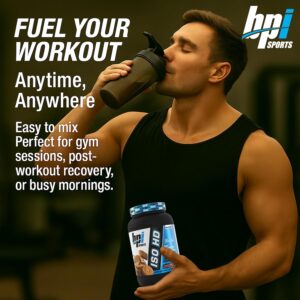 BPI Sports ISO HD Isolate Protein Powder – 100% Whey Isolate, Protein Powder for Muscle Gain – Cookie Butter – 1.6 Lb – 23 Servings