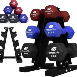Dumbbells Storage Rack Neoprene Dumbbells Weight Rack – 2.0MM Thickness Weight Organizer Stand for Home Gym – Easy Assembly