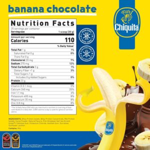 AN Performance Whey Protein Powder | Chiquita Banana Chocolate | 23g Protein, 1g Sugar, 100% Whey | Gluten-Free, Low Carb, Low Fat | Keto Friendly | Essential Amino Acids for Muscles | 25 Servings