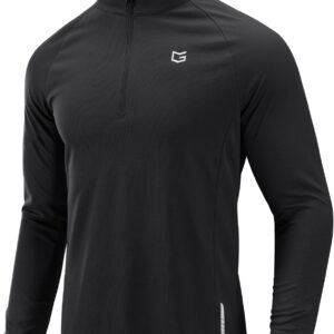 G Gradual Men’s Running Shirts Long Sleeve Athletic Shirt Lightweight Quick Dry Quarter Zip Pullover for Men Workout Gym Golf