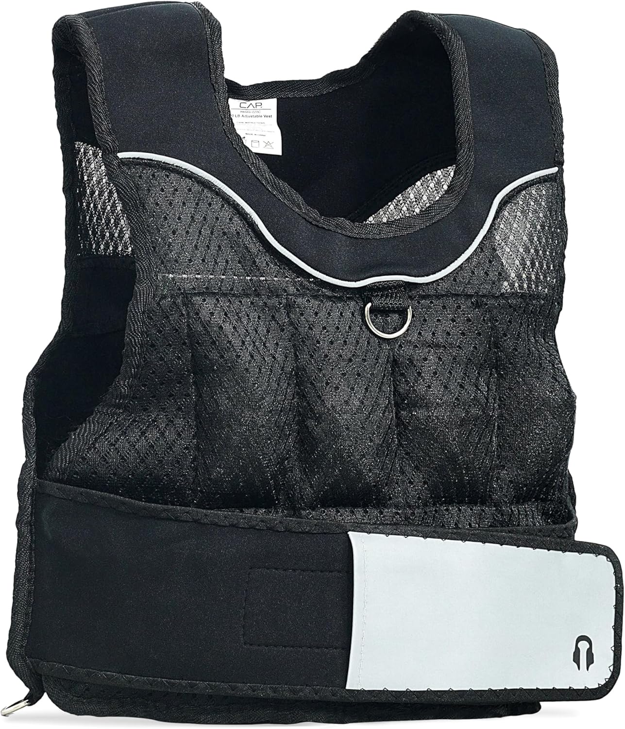 CAP Barbell Adjustable Weighted Vest | 20-150 lbs | Heavy-Duty Workout Vest with Removable Iron Weights for Strength Training, Cardio, Running, and Calisthenics