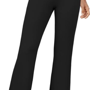 Womens Bootcut Dress Pants Business Casual Work Pants with Pockets High Waist Stretchy Trousers Pull On Office Slacks