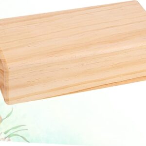 Yoga Blocks Solid Wood Round Edges Non-slip Surface Ideal for Restorative Yoga
