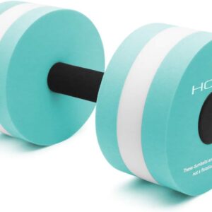 Aquatic Exercise Dumbell Set of 2 – Water Aerobic Exercise Foam Dumbbells Pool Resistance Fitness Equipment for Weight Loss