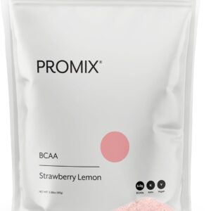 Promix BCAA Post-Workout Energy Powder – 5g Micronized BCAAs, Sugar Free, Plant Based, Vegan, Keto – Strawberry Lemon – 30 Servings (Pack of 1)