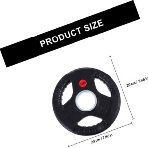 Barbell Weight Plates 2.5kg Iron Dumbbell Plates with Rubber Coating Three-hole Design for Strength Training and Weightlifting Equipment