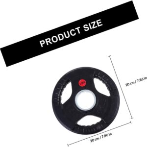 Homoyoyo Weightlifting Dumbbell Plate 2.5kg Rubber Coated Cast Iron Barbell Counterweight Plate for Home Gym Strength Training