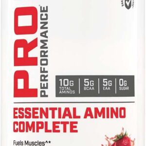 GNC Pro Performance Essential Amino Complete, Strawberry Banana, 15.87 oz., Supports Muscle Recovery