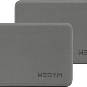 WeGym Yoga blocks with Anti-Slip, Comfortable Grip, Sturdy Sides for Secure Workouts at Home, for Yoga, and Pilate Training
