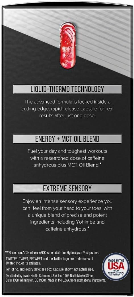 Hydroxycut Advanced - 60 Rapid-Release Liquid Capsules - Thermogenic Calorie Burn, Maximize Energy - for Women & Men - Image 7