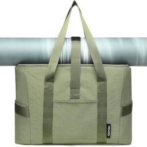 MOYAQI Gym Bag for Women with Zipper, Nurse Work Tote with Compartments, Womens Beach Yoga Bag for Sport, Travel