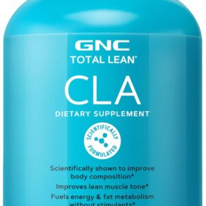 GNC Total Lean Premium CLA 3-6-9 | Improves Body Composition & Muscle Tone, Fuels Energy Without Stimulants, Supports Cardiovascular & Joint Health | 90 Softgel Capsules