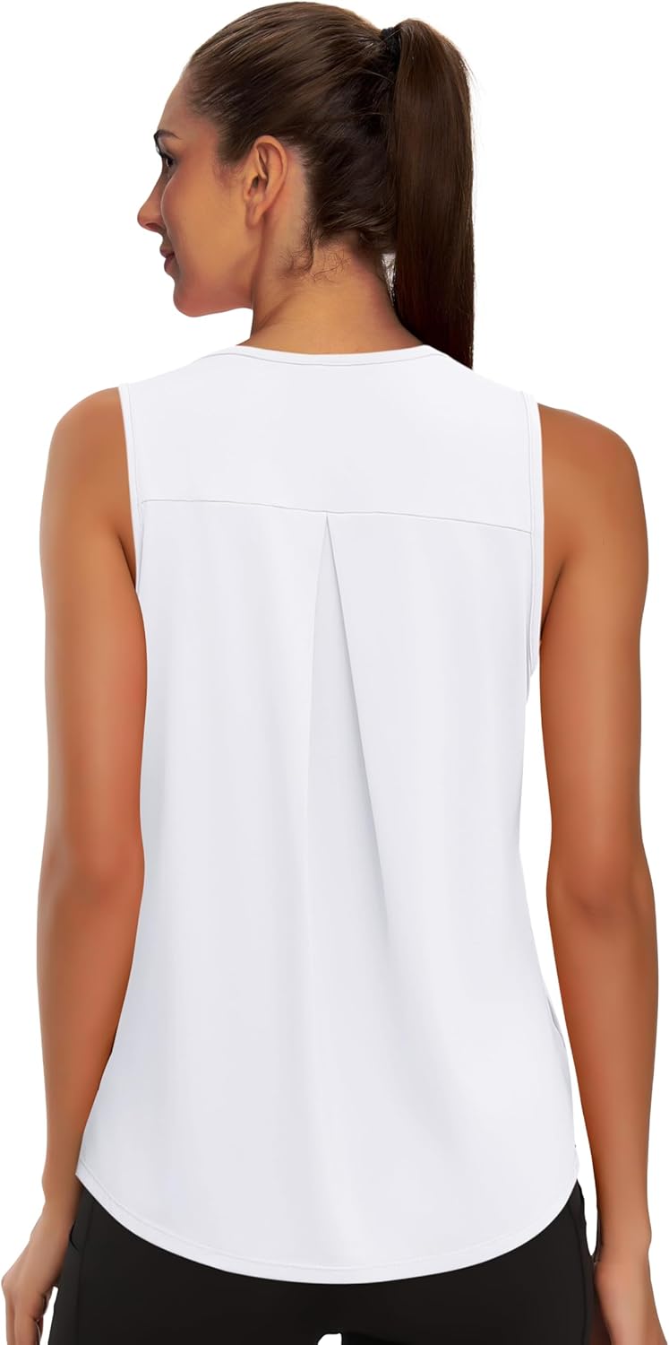 WIHOLL Workout Tops for Women Summer Athletic Tank Tops Sleeveless Shirts Beach Lightweight Gym Clothes - Image 2