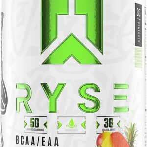 RYSE BCAA EAA Powder – Tropical Snocone – 5g Branched Chain Amino Acids, 3g Essential Aminos, Sugar-Free Electrolytes for Muscle Recovery, Endurance, Hydration and Strength – 30 Servings
