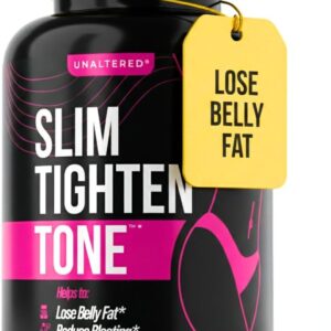 UNALTERED Belly Fat Burner for Women – Slim Waist, Lose Stomach Fat, Reduce Bloating – Natural Weight Loss Pills, Appetite Suppressant, & Metabolism Booster – 90 Capsules