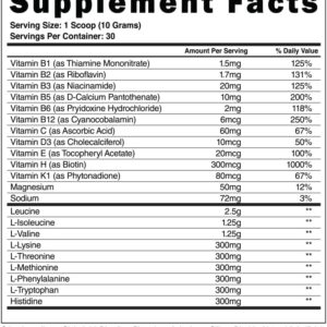 Steel Supplements | High Performance BCAA EAA Powder | Promotes Lean Muscle Growth and Workout Endurance | 2:1:1 Ratio to Recover Muscle Faster 30 Servings. (Bohemian Bliss)