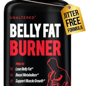 UNALTERED Belly Fat Burner for Men – Natural Weight Loss Pills to Support Reduced Body Fat, Preservation of Lean Muscle Mass, and a Healthy Metabolism – CLA Dietary Supplement – 90 Softgel Capsules