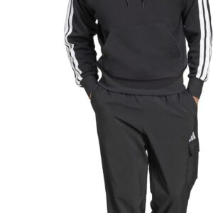 adidas Men’s Essentials 3-Stripes French Terry Hoodie