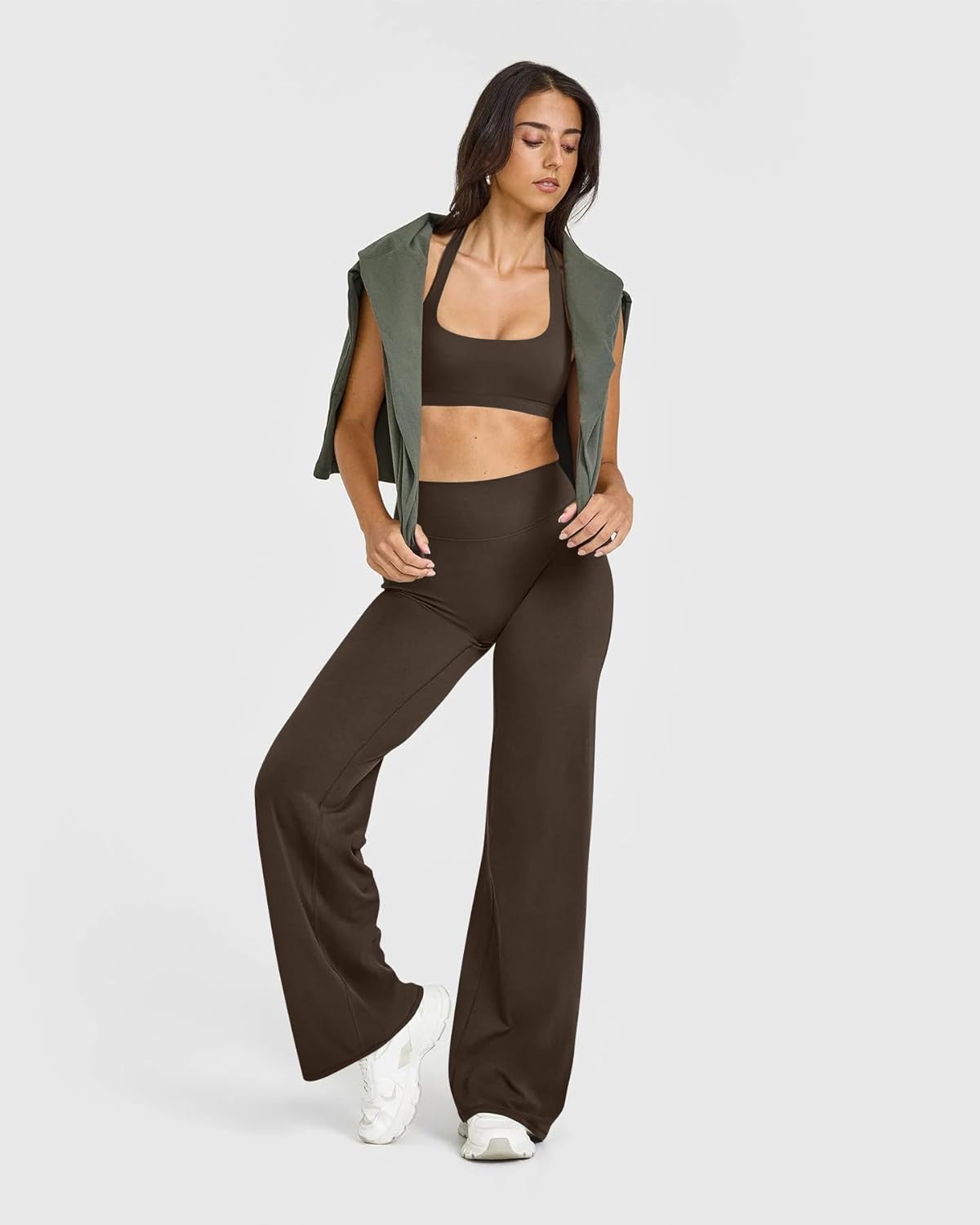 OQQ Yoga Pants Women High Waist Stretch Casual Soft Straight Leg Bottoms - Image 4